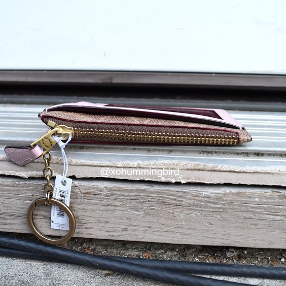 Coach | "Love" Small Slim Keychain Card Holder Coin Purse - Picture 5 of 5